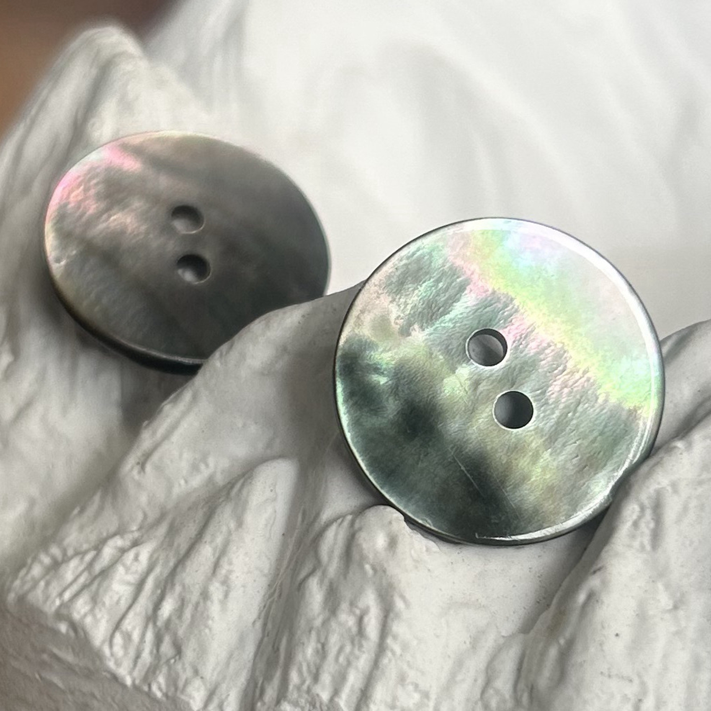 法國進口黑蝶貝純天然貝殼紐扣