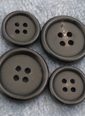 真牛角纽扣西装外套百搭毛呢黑色扣子好评如潮坚韧环保精品风衣扣