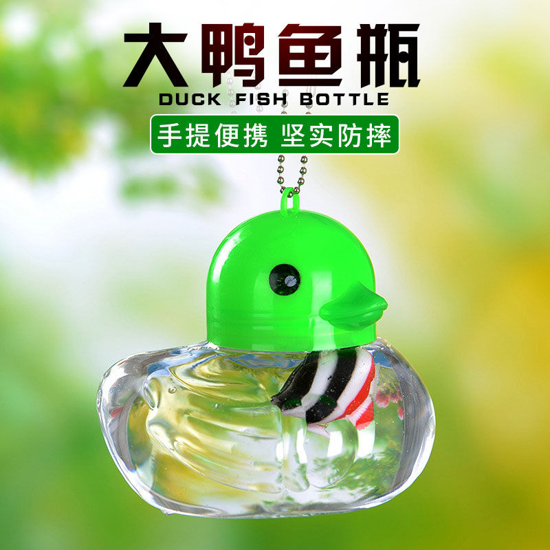 小号手提地摊宠物饲养盒 乌龟瓶缸 塑料金鱼缸 迷你qq鱼瓶QQ龟瓶