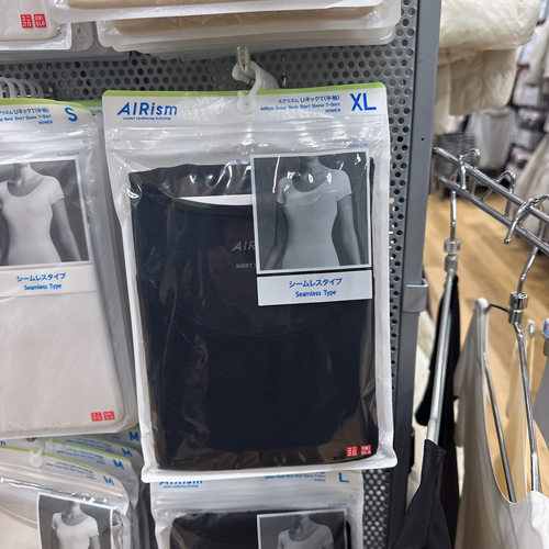 日本 优衣库 夏季 AIRism 吸汗速干 隐形打底衣 半袖 482153