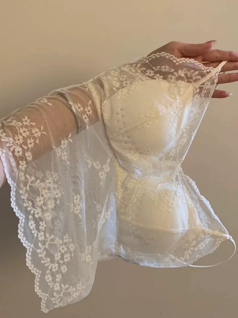 2025夏季新款法式蕾丝带胸垫吊带背心女纯欲性感修身显瘦打底上衣