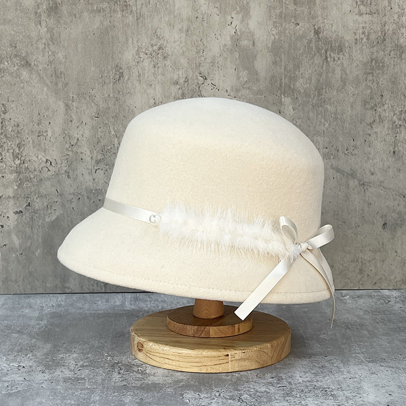 静奢风小众设计显脸小羊毛呢礼帽女秋冬季复古法式渔夫帽气质盆帽,服饰配件/皮带/帽子/围巾,帽子,淘宝优惠券,粉丝福利购,淘宝优惠卷