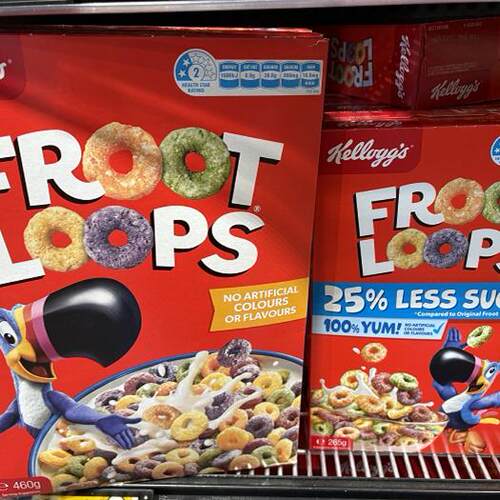 新西兰直Kelloggs家乐氏麦片儿童成人早餐麦片水果五彩甜麦圈
