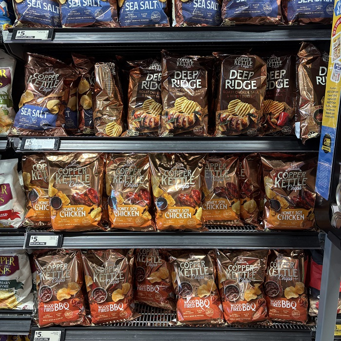 新西兰直邮Copper Kettle chips薯片进口零食蜂蜜鸡肉海盐醋