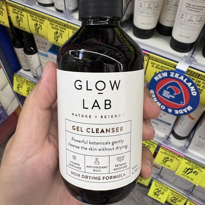 新西兰直邮GLOW LAB 温和凝胶洁面乳洗面凝胶洁面凝胶140ml
