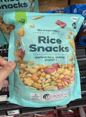 新西兰直邮Woolworth 脆脆 大米零食 看剧零食300g 4件包邮