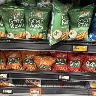 新西兰直邮Sunbites Grain waves  系列谷物片薯片170g 4件包邮