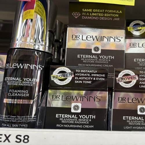 新西兰直邮Dr Lewinns莱文医生青春永驻六胜肽黑珍珠精华面霜洁面
