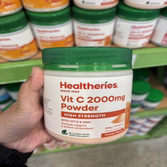 新西兰直邮Healthries贺寿利维生素C500mg1000mg含片维生素C粉