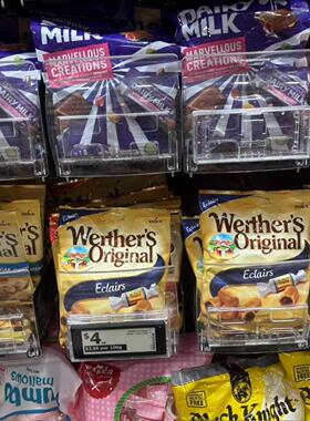 新西兰直邮Werther's韦特太妃糖果奶糖香浓黄油无糖硬糖5件包邮