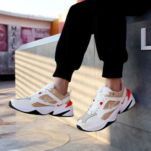 Nike耐克男鞋M2K Tekno复古老爹鞋白色厚底缓震休闲跑步鞋AV4789