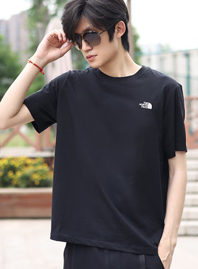 TheNorthFace北面短袖男款春夏季运动户外棉涤吸湿速干T恤89QV