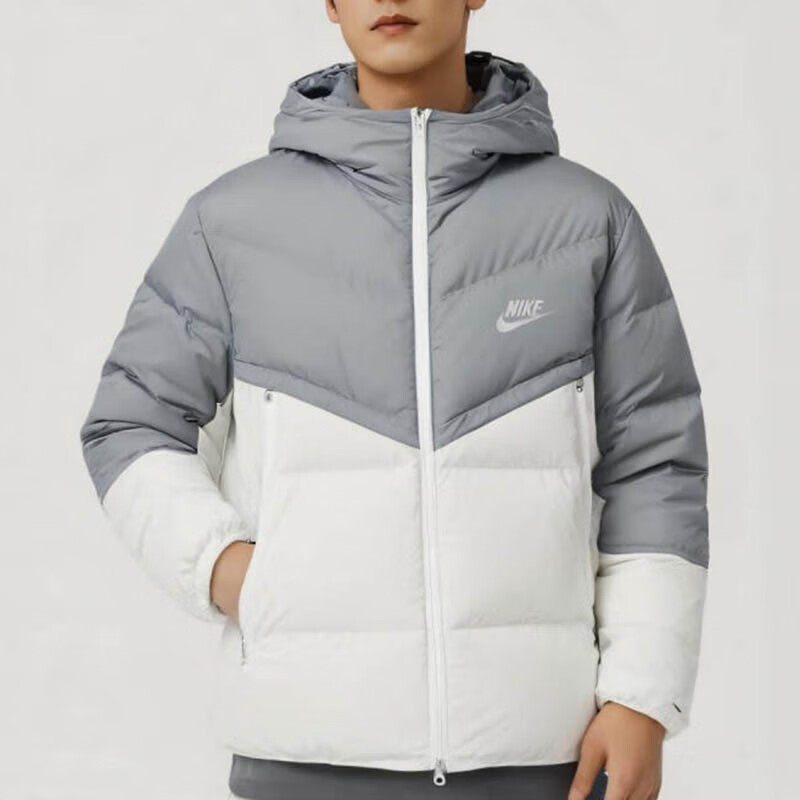 NIKE耐克男款秋冬防寒防风连帽羽绒服夹克休闲轻盈保暖外套DV1132