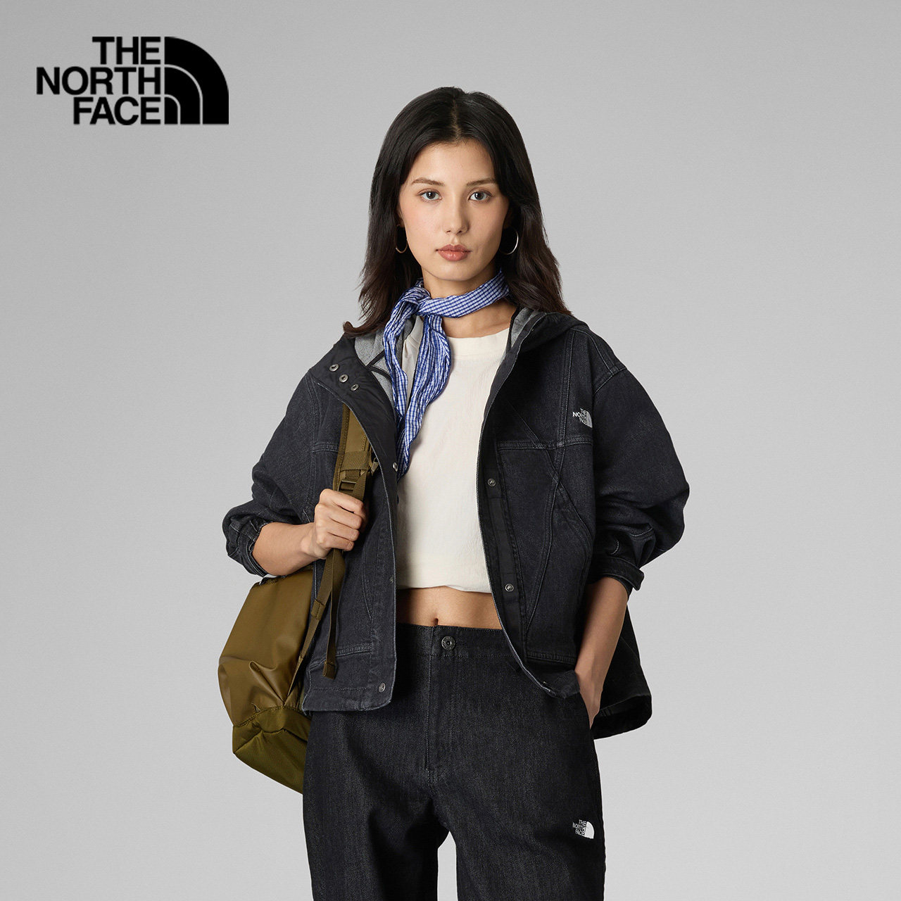 26秋冬新款TheNorthFace北面UE设计户外超A壳女牛仔夹克外套8HWA
