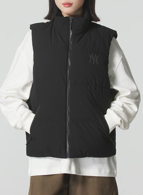 25冬季新款 MLB 男女情侣时尚简约防水防泼水羽绒马甲 3ADVB0156