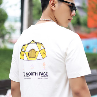 棉质舒适透气T恤 The 男女春夏户外情侣款 Face北面短袖 8CSV North