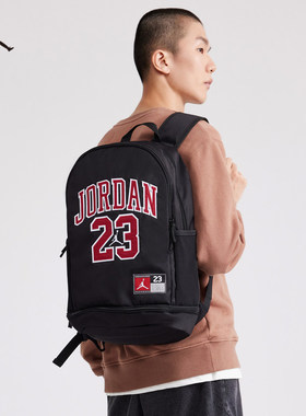 NIKE耐克乔丹AJ双肩背包男女旅行背包学生书包电脑包JD2323008GS