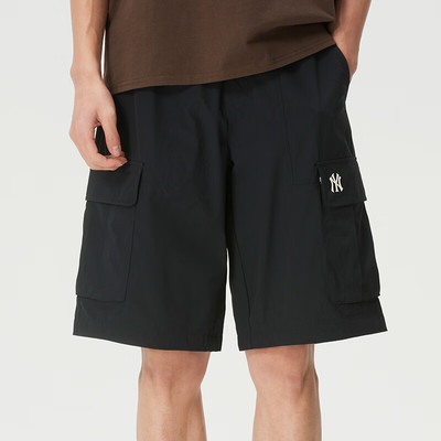 MLB男女同款凉感梭织工装短裤