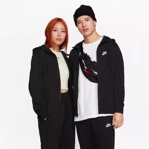 Nike耐克运动外套男女款情侣舒适百搭连帽运动休闲夹克上衣BV2649