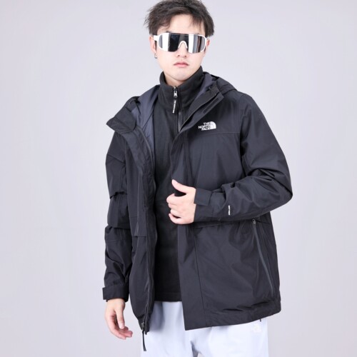 【正品】北面男保暖三合一冲锋衣