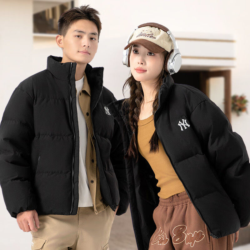 MLB男女款秋冬短款棉服保暖外套