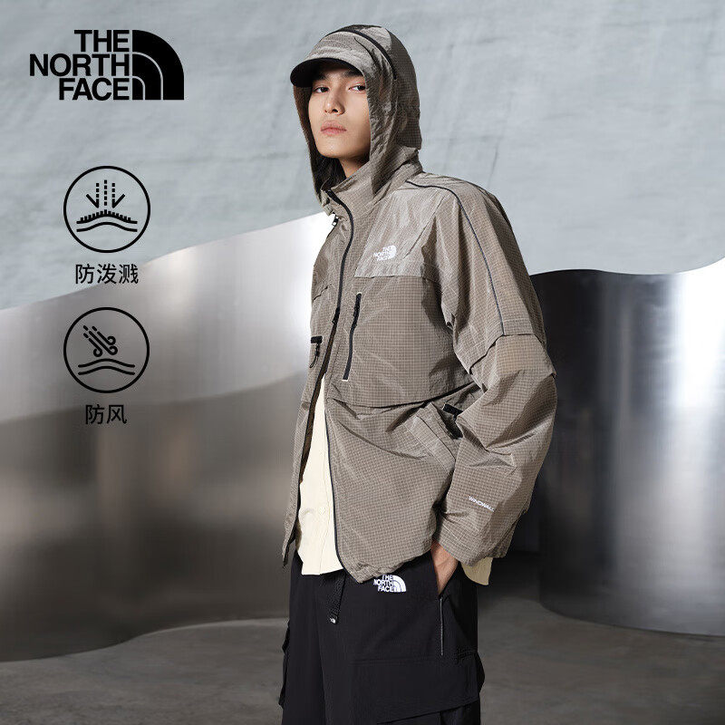 TheNorthFace北面UE男户外防泼水可拆卸帽防风外套8CJP
