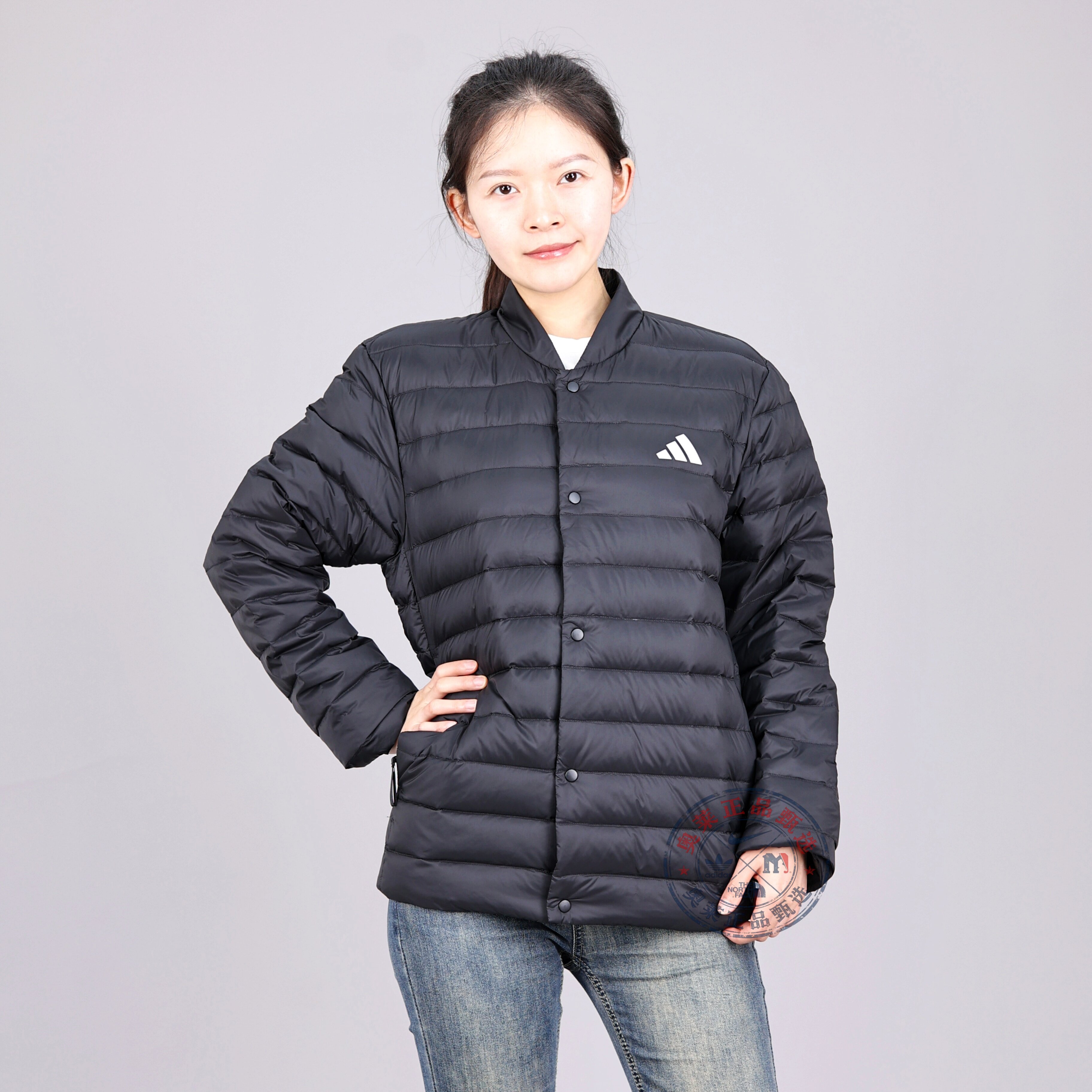 阿迪达斯男子秋冬运动排骨羽绒服