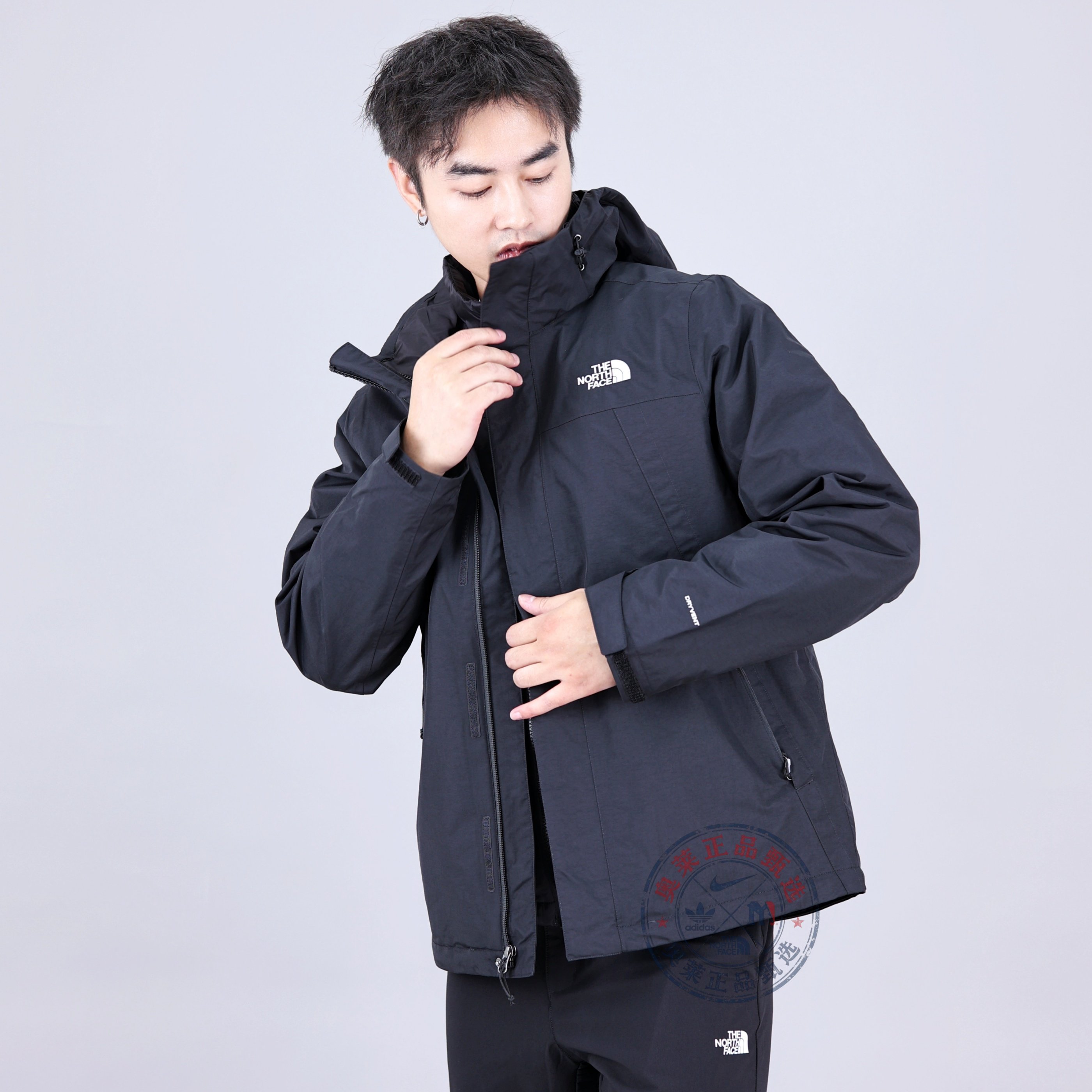 TheNorthFace北面羽绒三合一男士25秋冬户外防水冲锋衣外套81QS