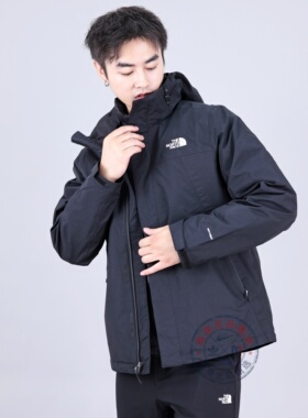 TheNorthFace北面羽绒三合一男士25秋冬户外防水冲锋衣外套81QS