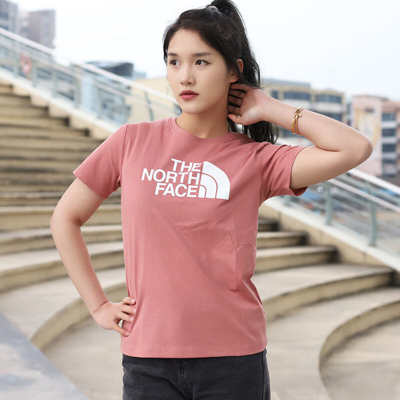 The North Face北面短袖女春夏运动户外休闲棉涤半袖透气T恤89QU