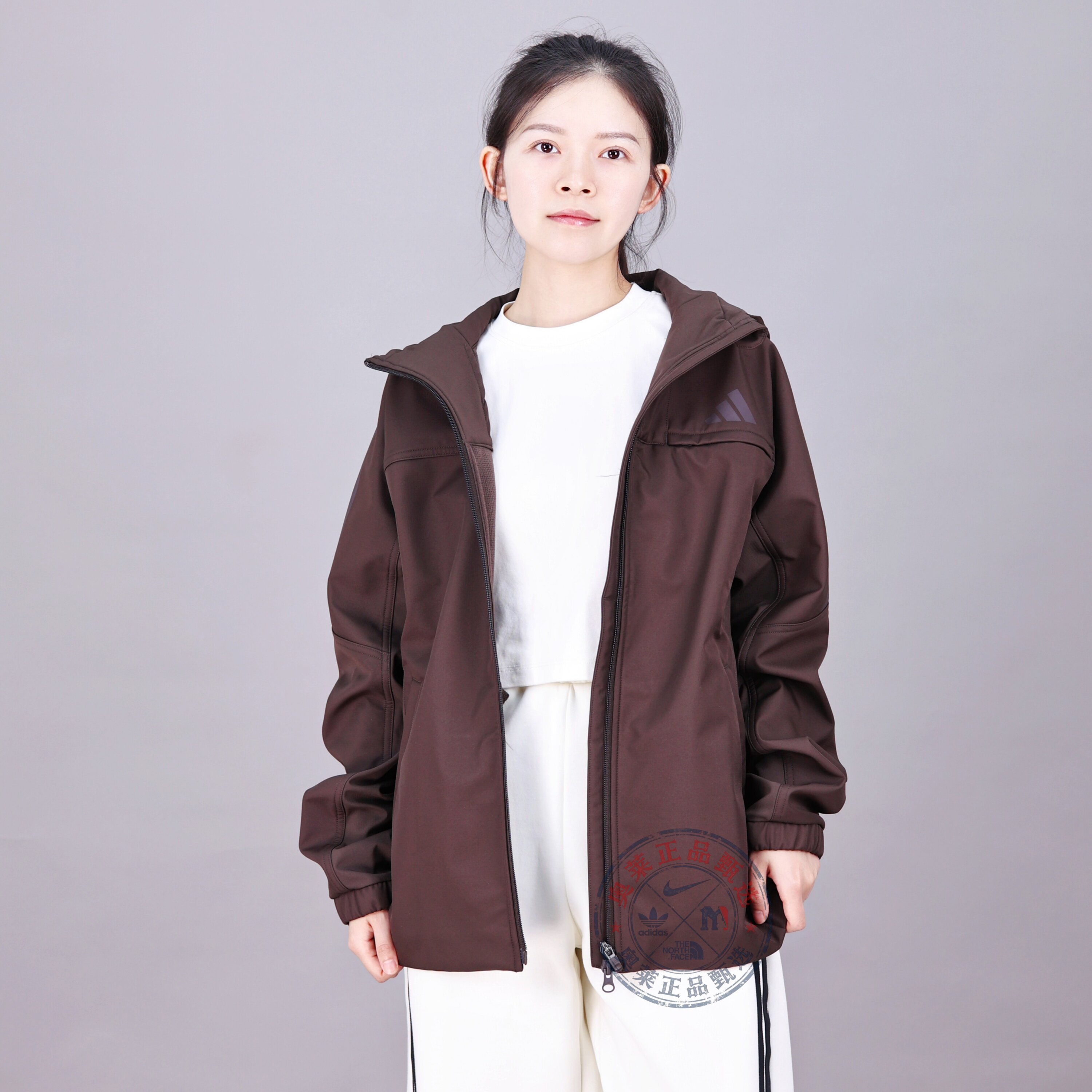 Adidas阿迪达斯夹克男25新款加绒梭织连帽保暖运动休闲夹克KG5180