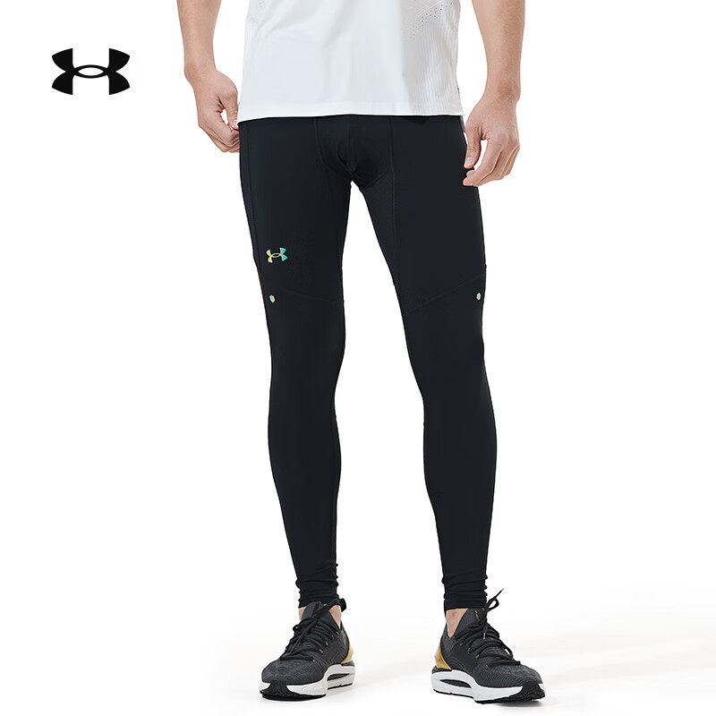 UA安德玛跑步裤男RUSH紧身压缩肌肉训练跑步健身运动长裤1370315