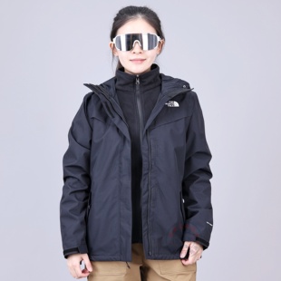 TheNorthFace北面三合一冲锋衣抓绒内胆女25秋冬户外防水外套8HM6
