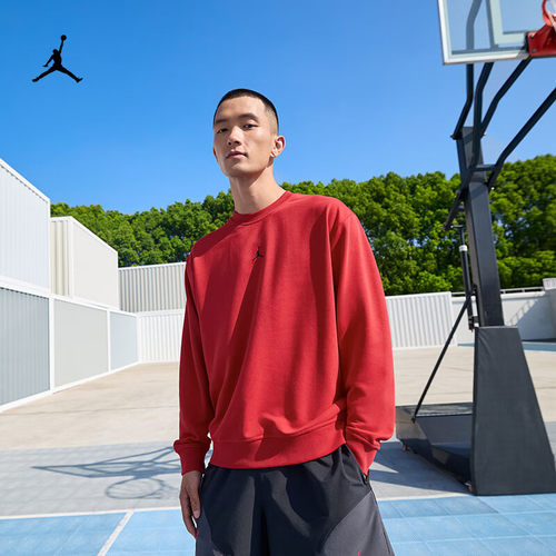耐克乔丹男子速干圆领运动卫衣