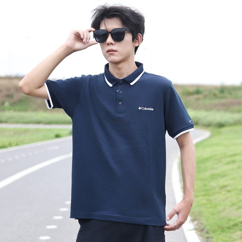 哥伦比亚POLO衫男子防晒短袖