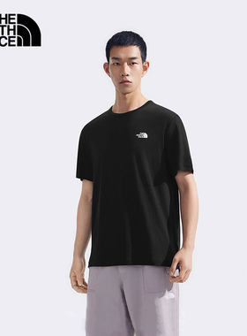 TheNorthFace北面男美利奴羊毛休闲短袖户外运动舒适圆领T恤8BYM