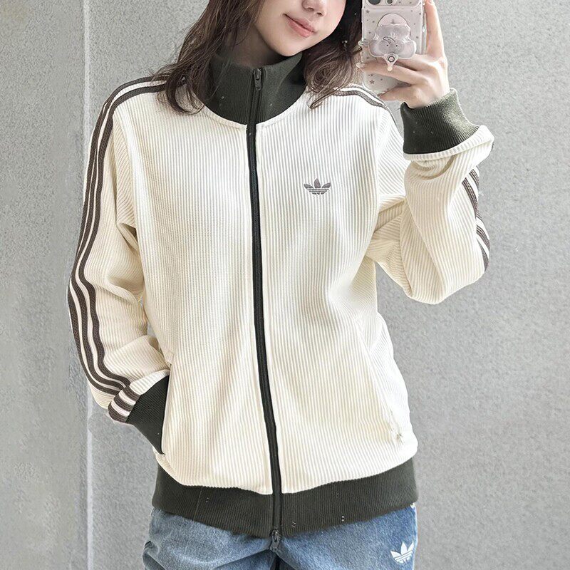 26秋冬新款adidas阿迪达斯三叶草男女同款运动外套LD6433/LD6434