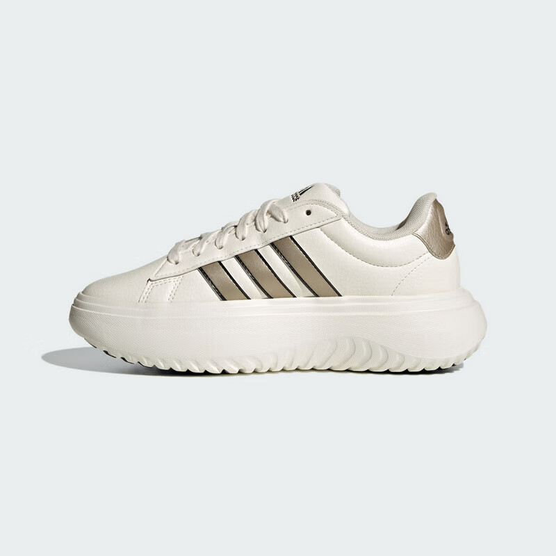 adidas阿迪达斯女士增高舒适板鞋