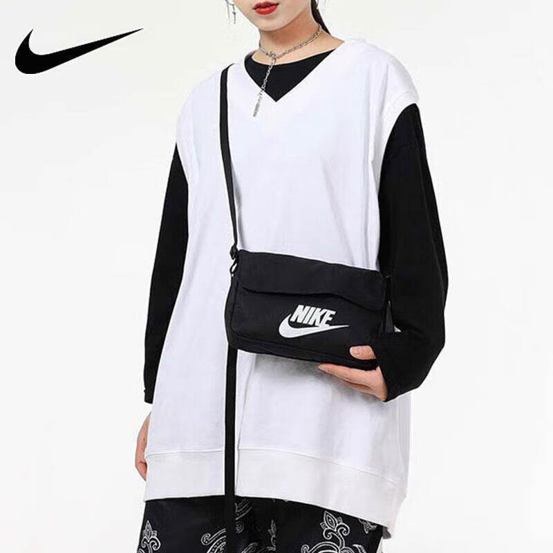 NIKE耐克男女同款斜挎包百搭轻便手提包拎包旅行运动休闲包CW9300