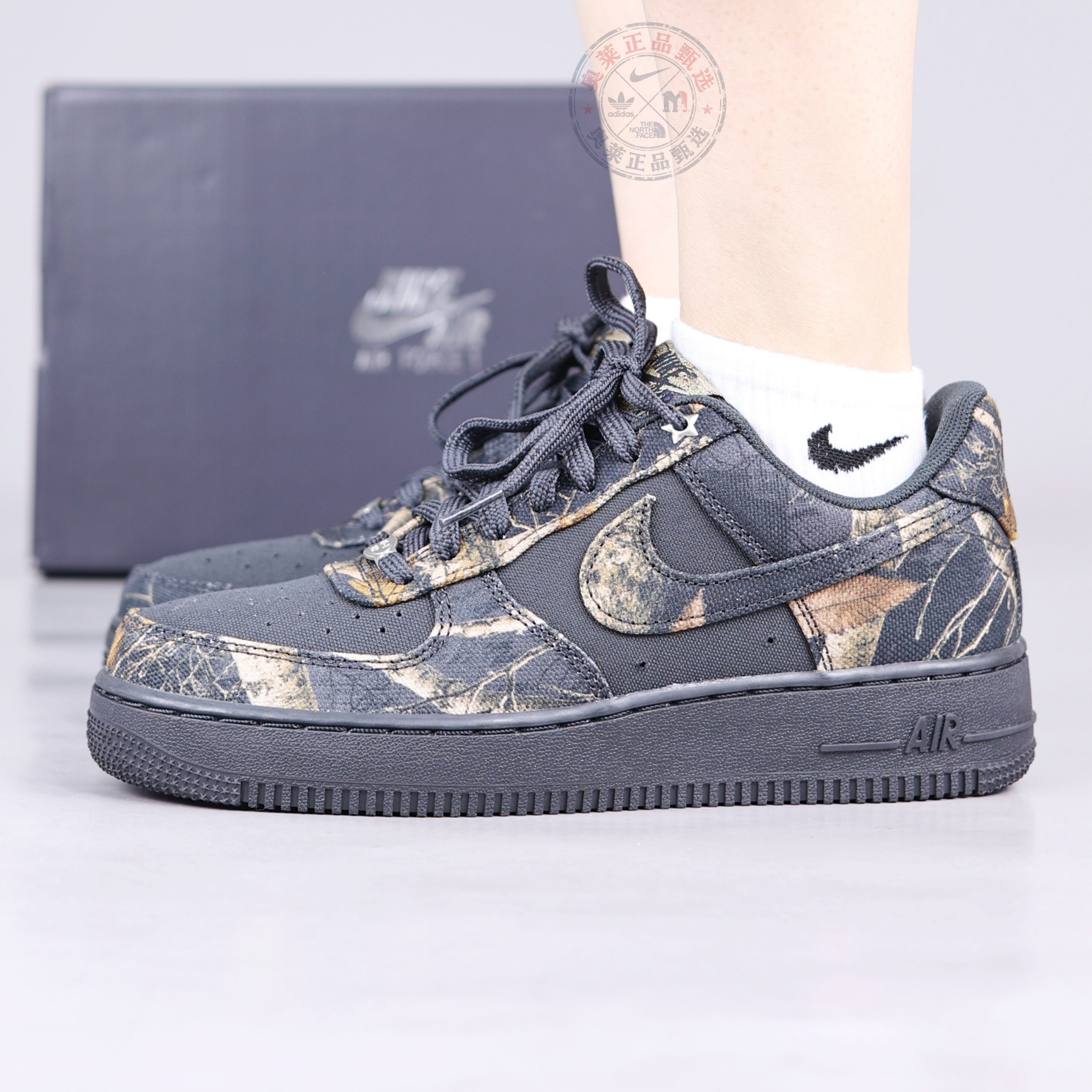 NIKE耐克男子25新款AIR FORCE 1男空军一号迷彩休闲板鞋IH1221