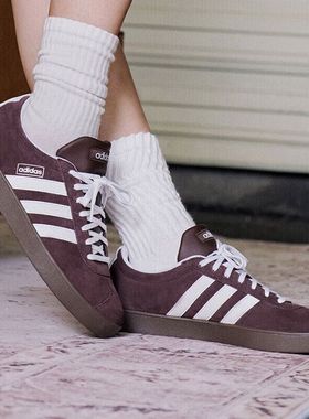 adidas阿迪达斯板鞋男女同款VL COURT 2.0休闲鞋复古运动鞋JR8318