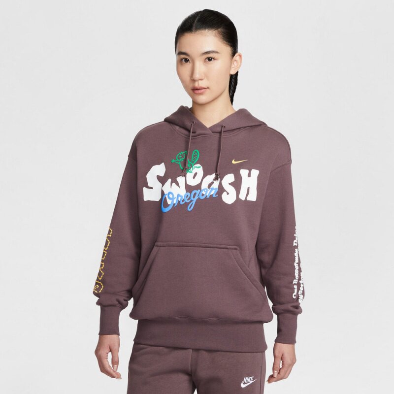 Nike耐克26新女连帽字母宽松卫衣