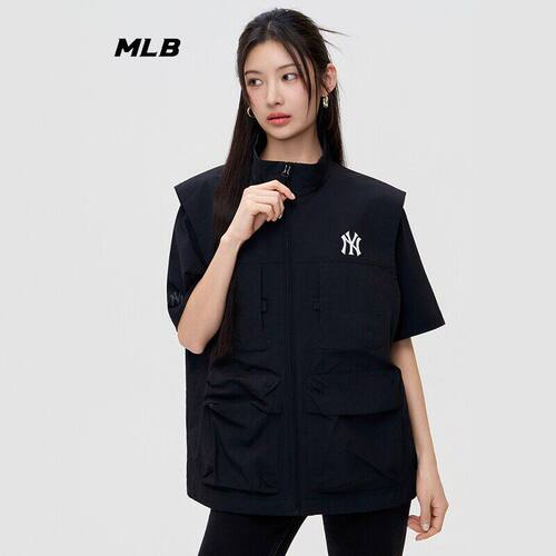 MLB情侣防泼水凉感工装马甲