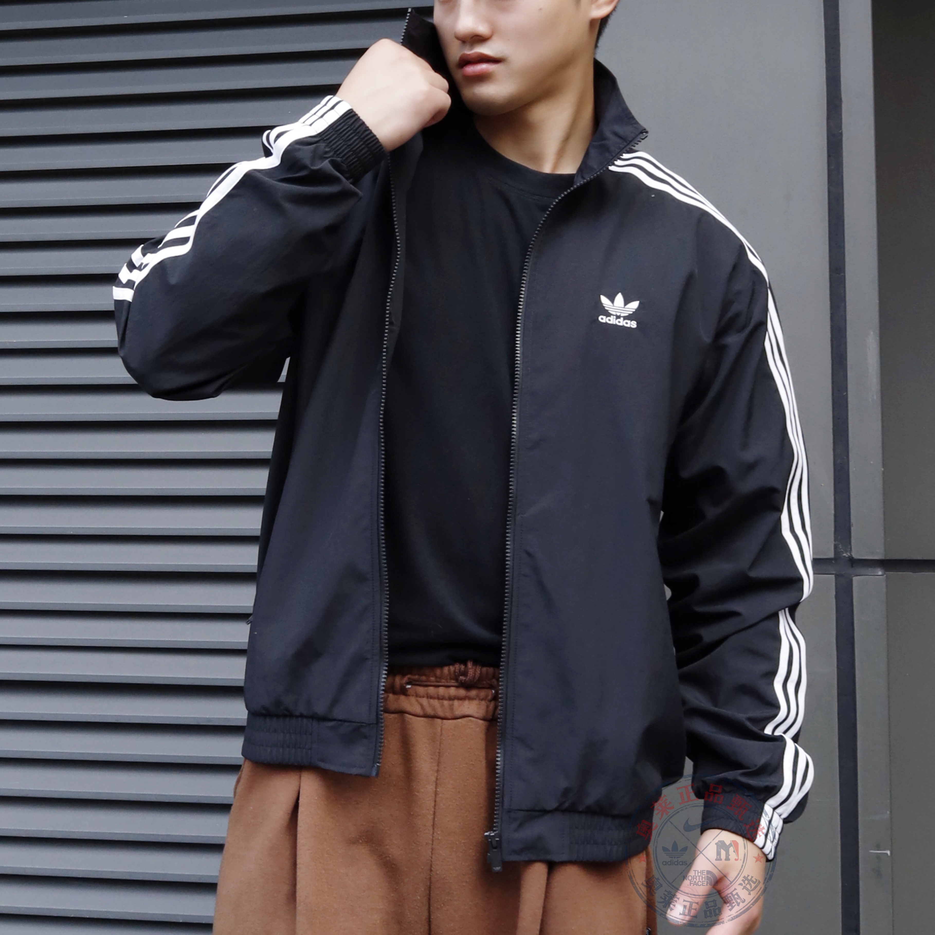 阿迪达斯男士秋冬运动夹克外套