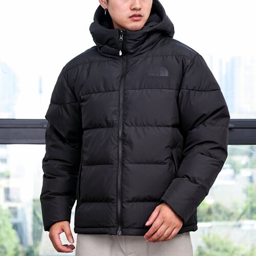 北面男士防泼水600蓬连帽羽绒服
