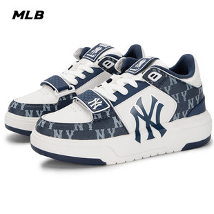 MLB板鞋男女同款复古老花时尚潮流舒适运动休闲鞋增高鞋3ASXCDN3N