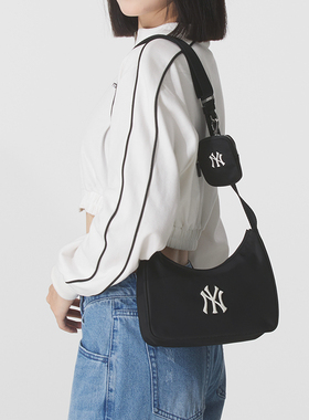 2025冬季新款MLB单肩背包NY男女包斜挎包休闲运动包 3ACRB045N