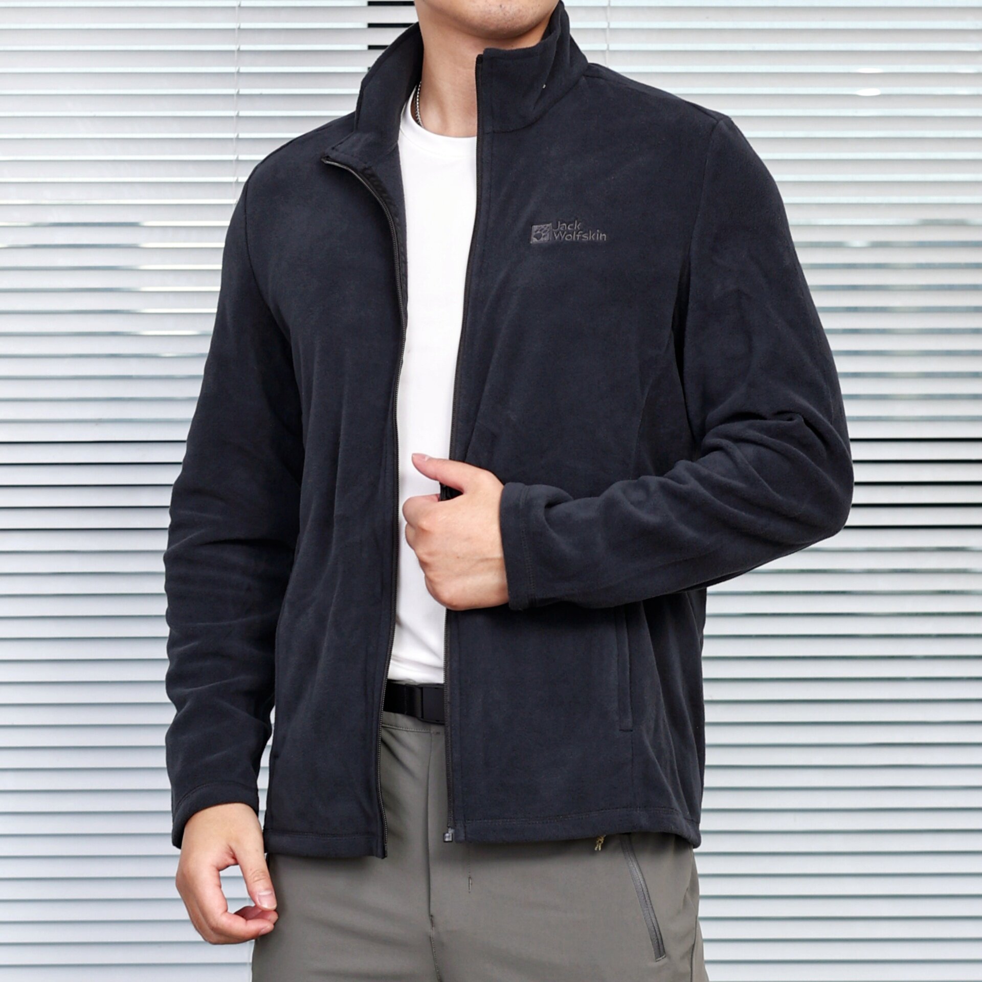 狼爪户外男女休闲保暖抓绒外套