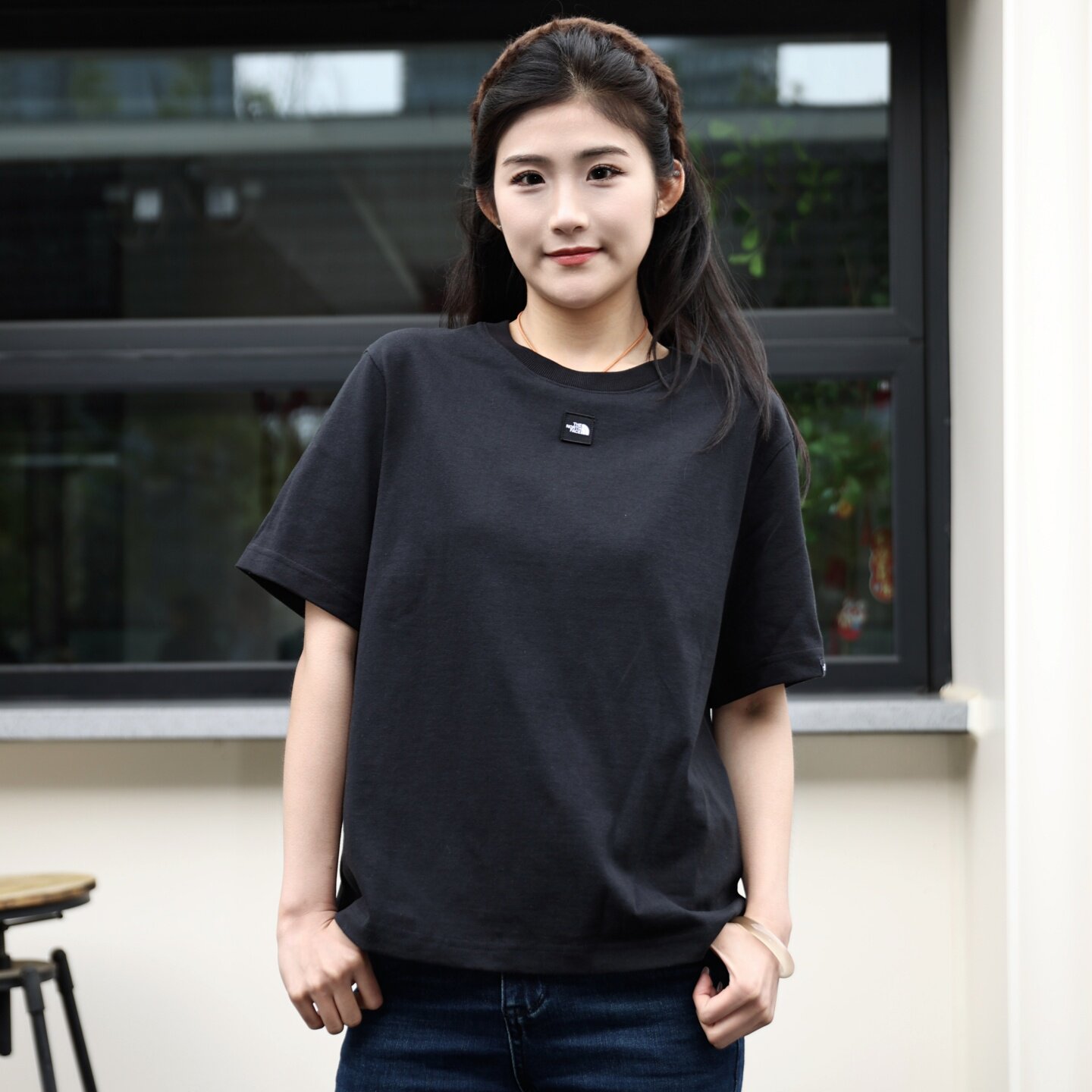 26春夏新款TheNorthFace北面UE户外女士纯棉透气宽松短袖T恤8BUH