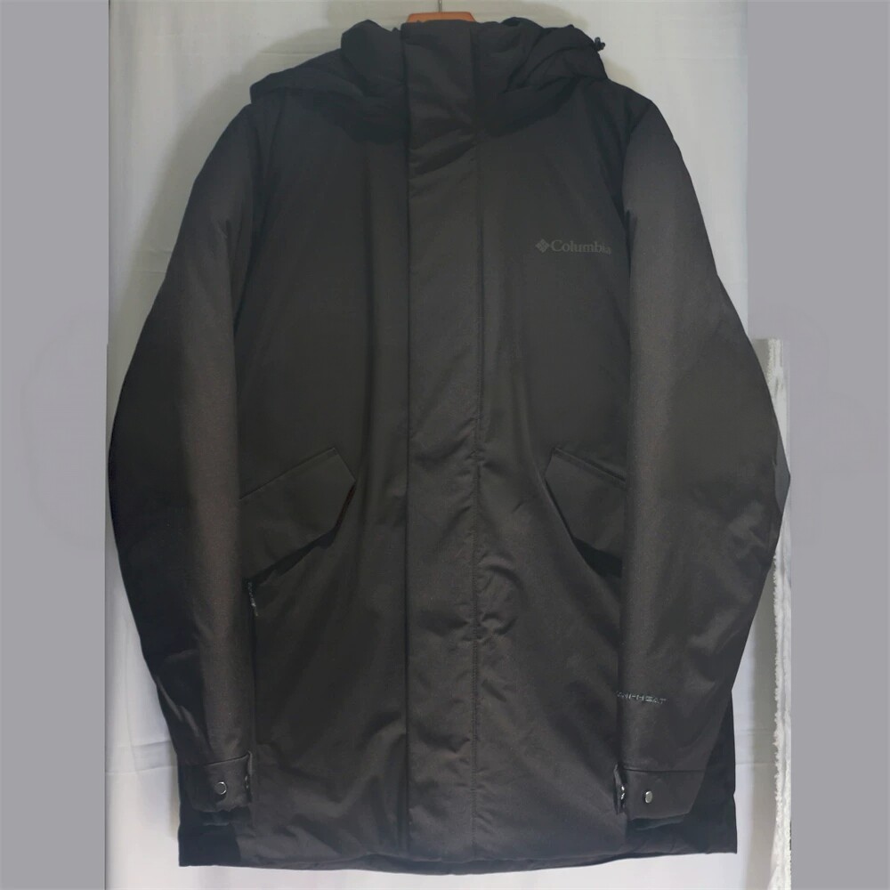 哥伦比亚男士拒水保暖连帽羽绒服
